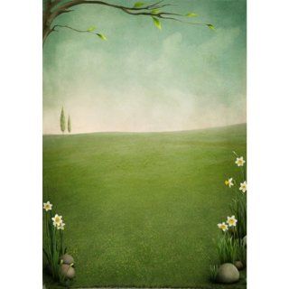 Printed Photography Background SPRING EASTER garden TC453 Titanium Cloth Backdrop Green, 5'x6' Ft (60"x80") Better Then Muslin or Canvas for studio portrait  Photo Studio Backgrounds  Camera & Photo