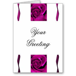 Cards template   customizable pink roses