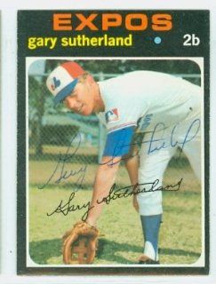 Gary Sutherland AUTO 1971 Topps #434 Expos Sports Collectibles