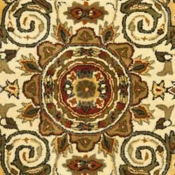 Handmade Persian Legend Oriental Ivory/Rust Wool Rug (4' x 6') Safavieh 3x5   4x6 Rugs