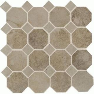 Daltile Aspen Lodge Shadow Pine 12 x 12 x 6mm Porcelain Octagon Mosaic Floor and Wall Tile (7.74 sq. ft. / case) DISCONTINUED AL623OCTMS1P