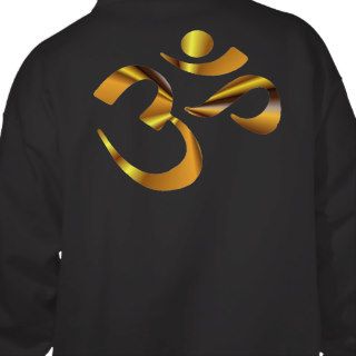 Gold Aum Hooded Pullover