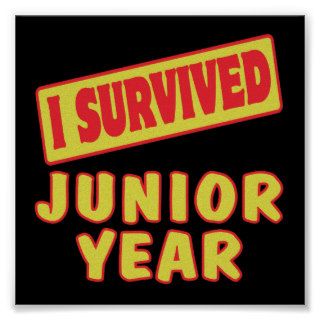 I SURVIVED JUNIOR YEAR POSTER