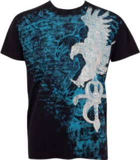 Sakkas Eagle and Sword Metallic Silver Embossed Cotton Mens Fashion T Shirt at  Mens Clothing store Graphic T Shirts For Men