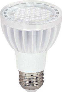 Satco S8922 7 Watt (50 Watt) 435 Lumens PAR20 LED Neutral White 3500K 40 Beam KolourOne Light Bulb, Dimmable   Led Household Light Bulbs  