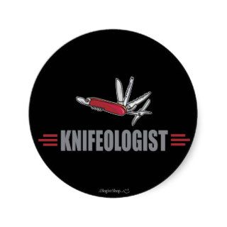 Humorous Knife Collector Stickers