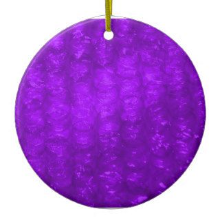 Purple Bubble Wrap Effect Christmas Tree Ornament