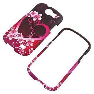 Purple Heart Protector Case for Samsung Galaxy Express SGH i437 Cell Phones & Accessories