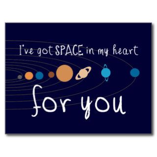 I've Got Space in my Heart for You Postcards