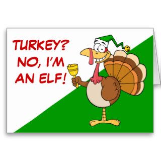 Thanksgiving Turkey Funny Disguise for Christmas Card
