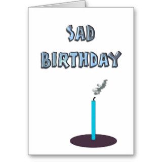 Sad birthday card