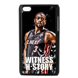 Witness History NBA Miami Heat Super Star Dwyane Wade for IPod Touch 4th Durable Plastic Case Creative New Life Cell Phones & Accessories