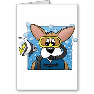 Scuba Corgi Cards