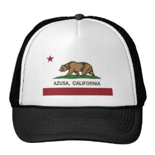 california flag azusa hat