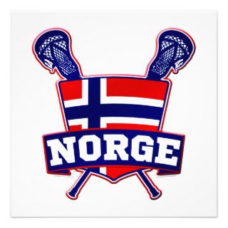 Norway Norsk Lacrosse Custom Invites