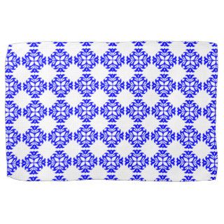 Her Cute Girly Style Blue & White Damask Girls Kitchen Towels