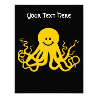 Octopus / Kraken Yellow Smiley Announcements