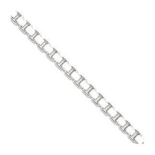 Sterling Silver 7mm Box Chain QBX120 24" Jewelry