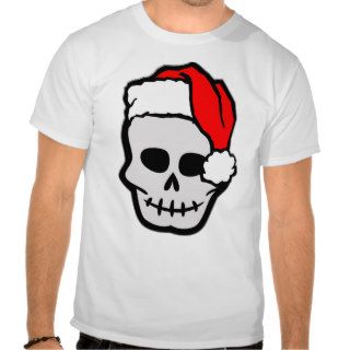 Christmas Santa Skull T Shirts