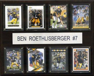 NFL Ben Roethlisberger Pittsburgh Steelers 8 Card Plaque  Sports Fan Decorative Plaques  Sports & Outdoors