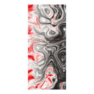 BLACK WHITE RED FLAMES CONFUSION EMO EMOTIONS ABST CUSTOMIZED RACK CARD