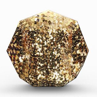 Gold, Bling Diamond Glitter Shine Acrylic Award