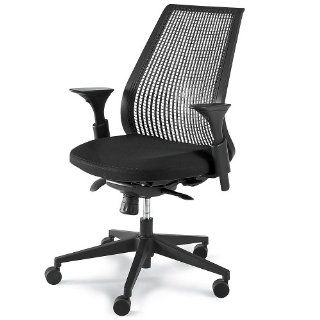 Regency High Back Office Chair   17 21" Seat Height   Black