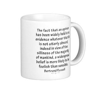 Beliefs by Bertrand Russell Coffee Mugs