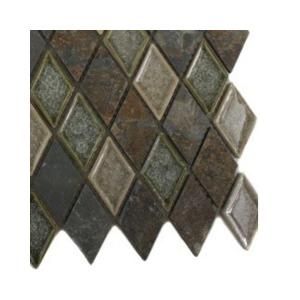Splashback Tile Roman Selection Emperial Slate Diamond Glass Floor and Wall Tile   6 in. x 6 in. x 8 mmTile Sample (0.84 sq. ft.) R4B1 STONE TILES