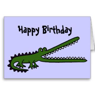 BC  Funny Crocodile Birthday Card