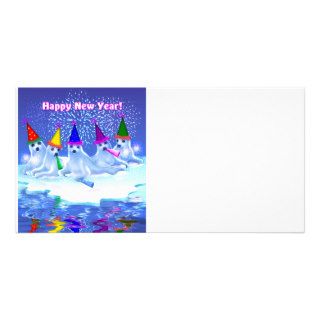New Year Seals Photo Card