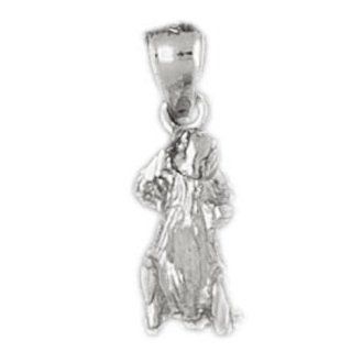 Clevereve's 14K White Gold Pendant Otter 2.7   Gram(s) CleverSilver Jewelry