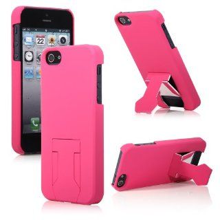 ATC For Newest iPhone 5   Pink Plastic Kickstand Case Cell Phones & Accessories