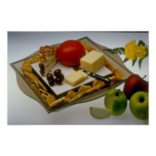 Picture of Cheese on a platter Poster