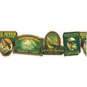 Brewster 8.75 in. Fishing Signs Border 145BDC87733