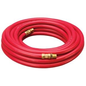 Amflo 1/4 in. x 25 ft. Red Rubber Hose with 1/4 in. NPT Fittings 512 25E