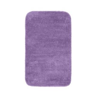 Garland Rug Traditional Purple 30 in. x 50 in. Washable Bathroom Accent Rug DEC 3050 09