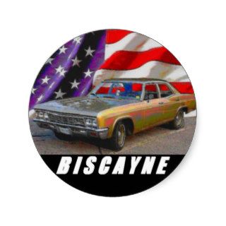 1966 Biscayne 4 Door Sedan Round Sticker