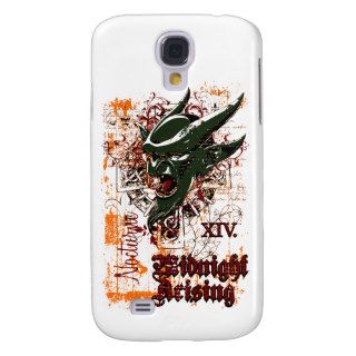 midnight rising olive affected design galaxy s4 cases