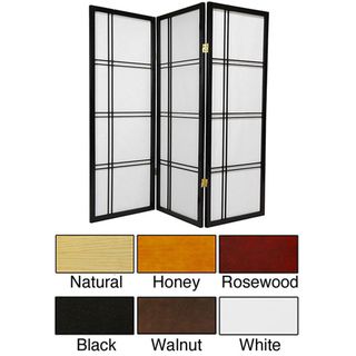 Spruce Wood 48 inch Double Cross Room Divider (China) ORIENTAL FURNITURE Decorative Screens
