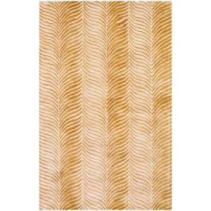 BASHIAN Greenwich Collection Tiger Tones Gold 8 ft. 6 in. x 11 ft. 6 in. Area Rug R129 GO 9X12 HG228