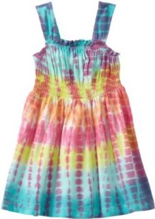 Flapdoodles Girls 2 6x Tie Dye Smocked Dress, Tie Dye, 6x Playwear Dresses Clothing