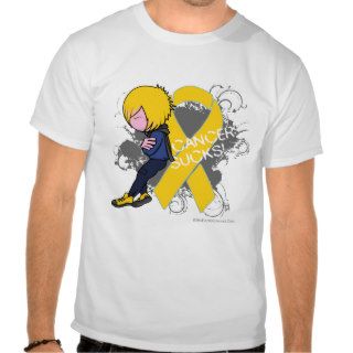 Childhood Cancer Sucks (Boy) T Shirts