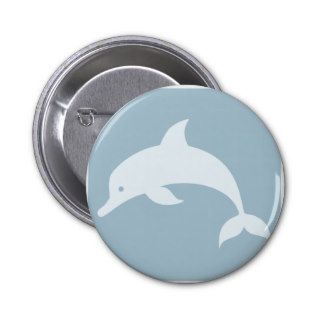 Bottlenose Dolphin Icon Pinback Buttons