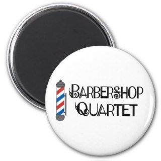 Barber Pole Barbershop Quartet Fridge Magnet