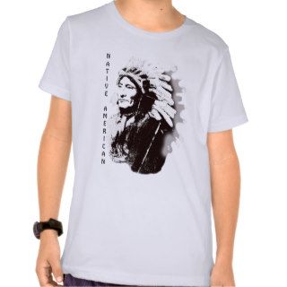 Native American Sioux Chief Whirling Horse Tee Shirts