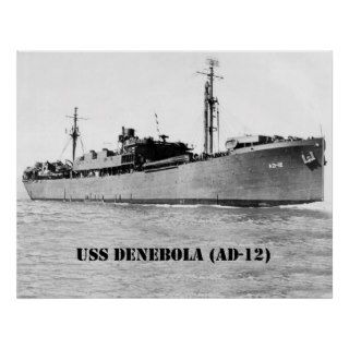 USS DENEBOLA (AD 12) PRINT