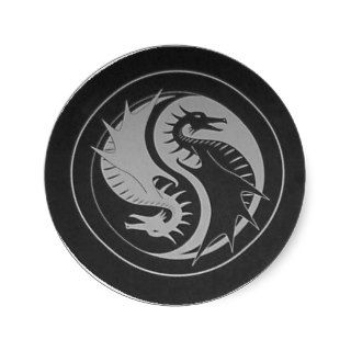 Dragon Yin/Yang Sticker