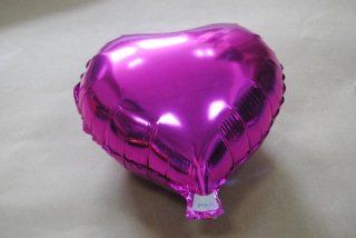 PT0071 11" Inch HEART SHAPED Foil Mylar Helium Balloons, Rose Pink Color Toys & Games