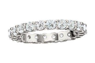 Andrew Meyer Shared Prong Platinum Eternity Band 1.50 tcw IJ SI3 Quality Andrew Meyer Jewelry